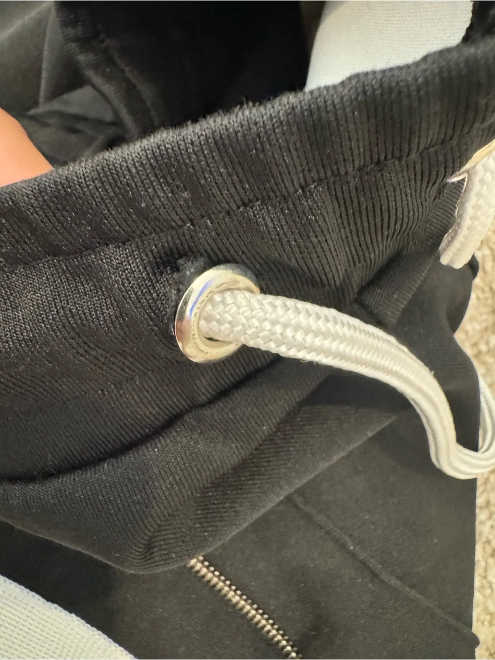 True Religion Black Joggers with White Side Stripes